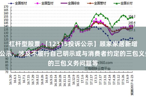 杠杆型股票 【12315投诉公示】顾家家居新增2件投诉公示，涉及不履行自己明示或与消费者约定的三包义务问题等