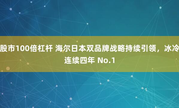 股市100倍杠杆 海尔日本双品牌战略持续引领，冰冷连续四年 No.1